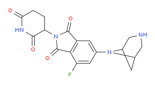 6-(3,6-diazabicyclo[3.1.1]heptan-6-yl)-2-(2,6-dioxopiperidin-3-yl)-4-fluoroisoindoline-1,3-dione