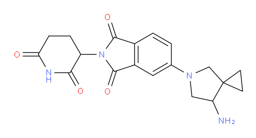 5-(7-amino-5-azaspiro[2.4]heptan-5-yl)-2-(2,6-dioxopiperidin-3-yl)isoindoline-1,3-dione