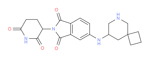 5-(6-azaspiro[3.5]nonan-8-ylamino)-2-(2,6-dioxopiperidin-3-yl)isoindoline-1,3-dione