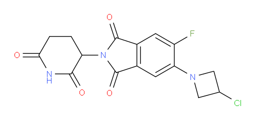 5-(3-chloroazetidin-1-yl)-2-(2,6-dioxopiperidin-3-yl)-6-fluoroisoindoline-1,3-dione