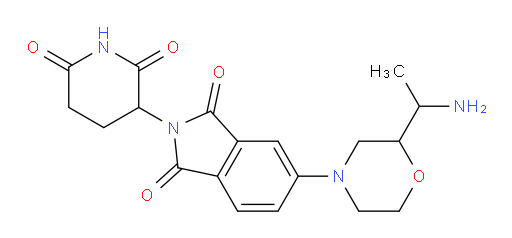 5-(2-(1-aminoethyl)morpholino)-2-(2,6-dioxopiperidin-3-yl)isoindoline-1,3-dione