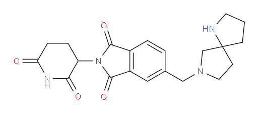 5-(1,7-diazaspiro[4.4]nonan-7-ylmethyl)-2-(2,6-dioxopiperidin-3-yl)isoindoline-1,3-dione