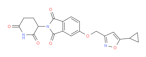 5-((5-cyclopropylisoxazol-3-yl)methoxy)-2-(2,6-dioxopiperidin-3-yl)isoindoline-1,3-dione
