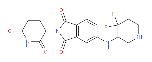 5-((4,4-difluoropiperidin-3-yl)amino)-2-(2,6-dioxopiperidin-3-yl)isoindoline-1,3-dione