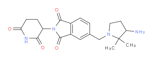 5-((3-amino-2,2-dimethylpyrrolidin-1-yl)methyl)-2-(2,6-dioxopiperidin-3-yl)isoindoline-1,3-dione