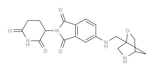 5-((2-oxa-5-azabicyclo[2.2.1]heptan-1-ylmethyl)amino)-2-(2,6-dioxopiperidin-3-yl)isoindoline-1,3-dione