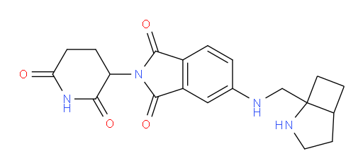 5-((2-azabicyclo[3.2.0]heptan-1-ylmethyl)amino)-2-(2,6-dioxopiperidin-3-yl)isoindoline-1,3-dione