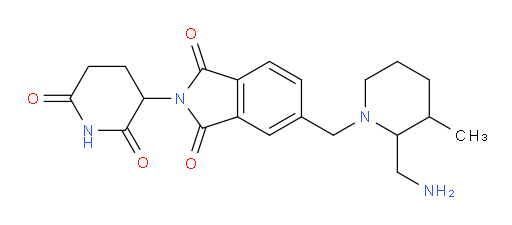 5-((2-(aminomethyl)-3-methylpiperidin-1-yl)methyl)-2-(2,6-dioxopiperidin-3-yl)isoindoline-1,3-dione