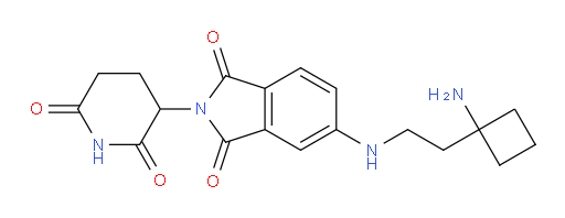 5-((2-(1-aminocyclobutyl)ethyl)amino)-2-(2,6-dioxopiperidin-3-yl)isoindoline-1,3-dione