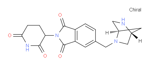 5-((1R,4R)-2,5-diazabicyclo[2.2.1]heptan-2-ylmethyl)-2-(2,6-dioxopiperidin-3-yl)isoindoline-1,3-dione
