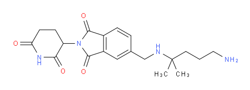 5-(((5-amino-2-methylpentan-2-yl)amino)methyl)-2-(2,6-dioxopiperidin-3-yl)isoindoline-1,3-dione