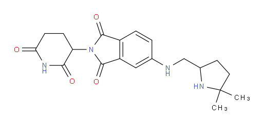 5-(((5,5-dimethylpyrrolidin-2-yl)methyl)amino)-2-(2,6-dioxopiperidin-3-yl)isoindoline-1,3-dione