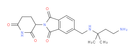 5-(((4-amino-2-methylbutan-2-yl)amino)methyl)-2-(2,6-dioxopiperidin-3-yl)isoindoline-1,3-dione