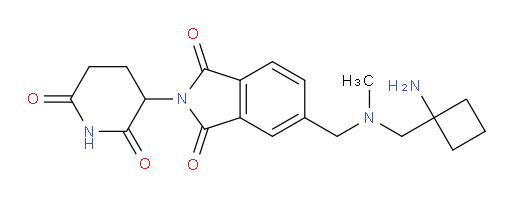 5-((((1-aminocyclobutyl)methyl)(methyl)amino)methyl)-2-(2,6-dioxopiperidin-3-yl)isoindoline-1,3-dione