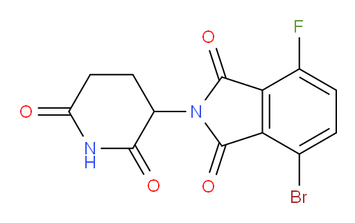 4-bromo-2-(2,6-dioxopiperidin-3-yl)-7-fluoroisoindoline-1,3-dione
