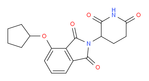 4-(cyclopentyloxy)-2-(2,6-dioxopiperidin-3-yl)isoindoline-1,3-dione