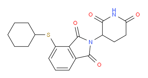 4-(cyclohexylthio)-2-(2,6-dioxopiperidin-3-yl)isoindoline-1,3-dione
