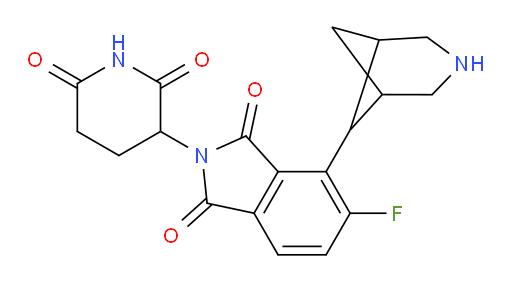 4-(3-azabicyclo[3.1.1]heptan-6-yl)-2-(2,6-dioxopiperidin-3-yl)-5-fluoroisoindoline-1,3-dione