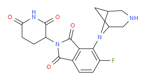 4-(3,6-diazabicyclo[3.1.1]heptan-6-yl)-2-(2,6-dioxopiperidin-3-yl)-5-fluoroisoindoline-1,3-dione