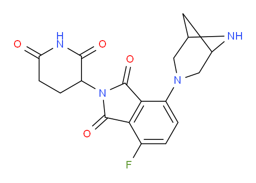 4-(3,6-diazabicyclo[3.1.1]heptan-3-yl)-2-(2,6-dioxopiperidin-3-yl)-7-fluoroisoindoline-1,3-dione
