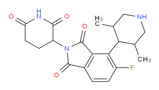 4-(3,5-dimethylpiperidin-4-yl)-2-(2,6-dioxopiperidin-3-yl)-5-fluoroisoindoline-1,3-dione
