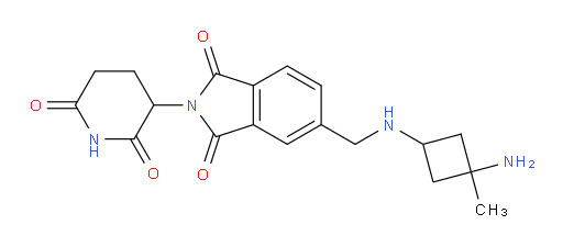 5-(((3-amino-3-methylcyclobutyl)amino)methyl)-2-(2,6-dioxopiperidin-3-yl)isoindoline-1,3-dione