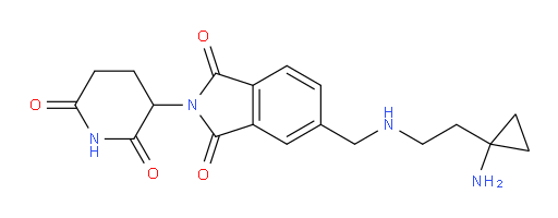 5-(((2-(1-aminocyclopropyl)ethyl)amino)methyl)-2-(2,6-dioxopiperidin-3-yl)isoindoline-1,3-dione