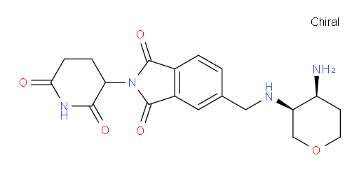 5-((((3S,4S)-4-aminotetrahydro-2H-pyran-3-yl)amino)methyl)-2-(2,6-dioxopiperidin-3-yl)isoindoline-1,3-dione