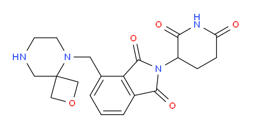 4-(2-oxa-5,8-diazaspiro[3.5]nonan-5-ylmethyl)-2-(2,6-dioxopiperidin-3-yl)isoindoline-1,3-dione
