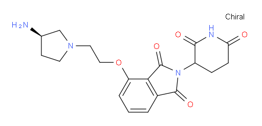 4-(2-((R)-3-aminopyrrolidin-1-yl)ethoxy)-2-(2,6-dioxopiperidin-3-yl)isoindoline-1,3-dione