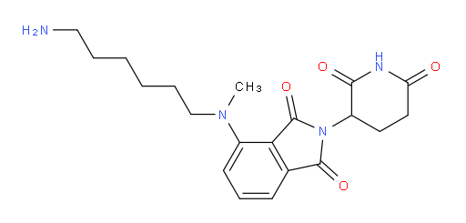 4-((6-aminohexyl)(methyl)amino)-2-(2,6-dioxopiperidin-3-yl)isoindoline-1,3-dione
