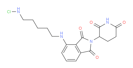 4-((5-(chloroamino)pentyl)amino)-2-(2,6-dioxopiperidin-3-yl)isoindoline-1,3-dione