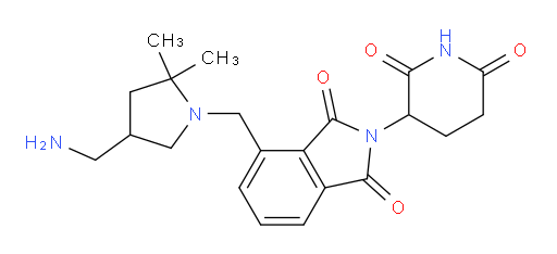 4-((4-(aminomethyl)-2,2-dimethylpyrrolidin-1-yl)methyl)-2-(2,6-dioxopiperidin-3-yl)isoindoline-1,3-dione