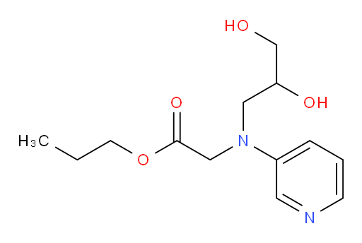 propyl 2-((2,3-dihydroxypropyl)(pyridin-3-yl)amino)acetate