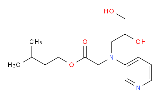 isopentyl 2-((2,3-dihydroxypropyl)(pyridin-3-yl)amino)acetate
