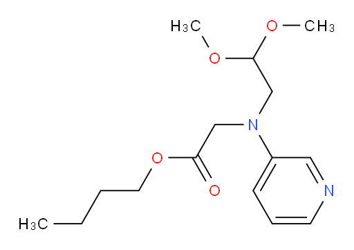 butyl 2-((2,2-dimethoxyethyl)(pyridin-3-yl)amino)acetate