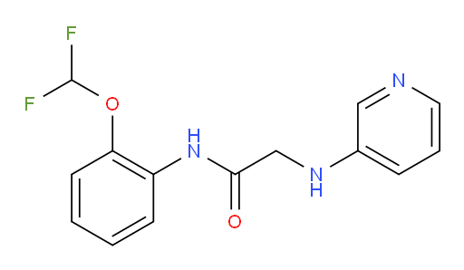 N-(2-(difluoromethoxy)phenyl)-2-(pyridin-3-ylamino)acetamide