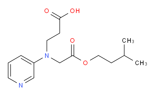 3-((2-(isopentyloxy)-2-oxoethyl)(pyridin-3-yl)amino)propanoic acid