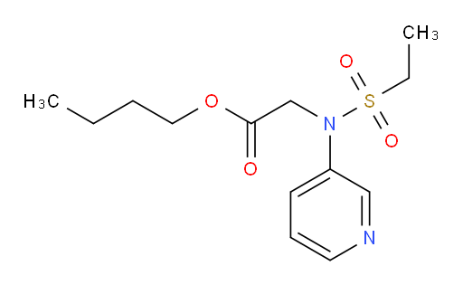 butyl 2-(N-(pyridin-3-yl)ethylsulfonamido)acetate