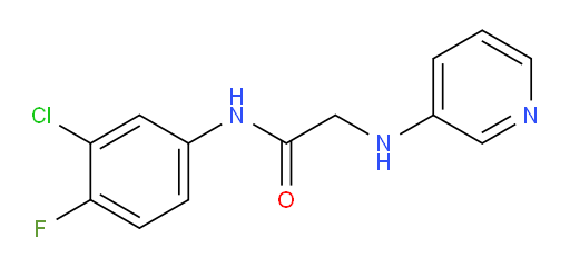 N-(3-chloro-4-fluorophenyl)-2-(pyridin-3-ylamino)acetamide