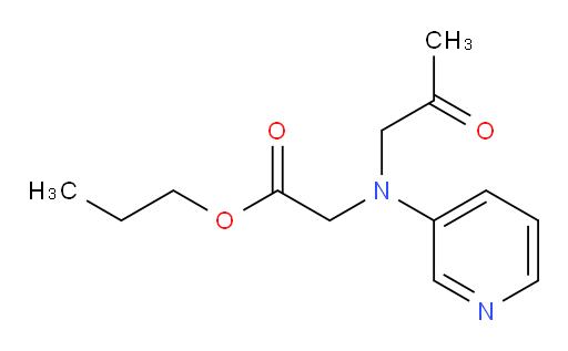 propyl 2-((2-oxopropyl)(pyridin-3-yl)amino)acetate