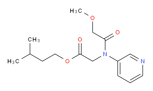 isopentyl 2-(2-methoxy-N-(pyridin-3-yl)acetamido)acetate