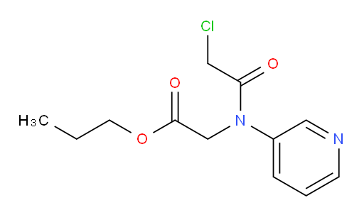 propyl 2-(2-chloro-N-(pyridin-3-yl)acetamido)acetate