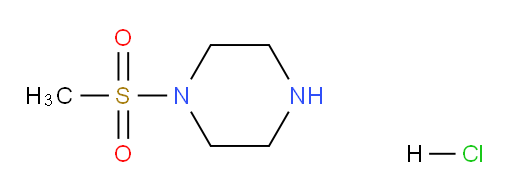1-(METHYLSULFONYL)PIPERAZINE HCL;1-Methanesulfonyl-piperazine. HCl;(N-Methylsulfonyl)piperazine hydrochloride;: Piperazine,1-(Methylsulfonyl)-, hydrochloride;1-(Methanesulfonyl)-piperazine / 1-(Methanesulfonyl)-piperazine monohydrochloride