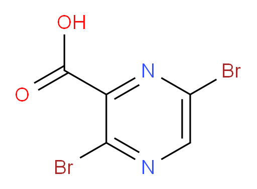 3,6-dibromopyrazine-2-carboxylic acid
