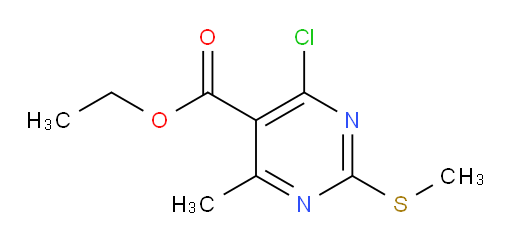 ethyl 4-chloro-6-methyl-2-(methylthio)pyrimidine-5-carboxylate