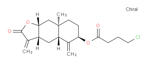 (3aR,4aR,6R,8aR,9aR)-8a-methyl-3,5-dimethylene-2-oxododecahydronaphtho[2,3-b]furan-6-yl 4-chlorobutanoate