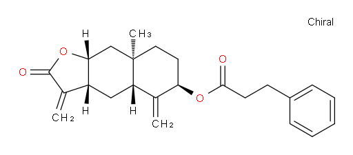 (3aR,4aR,6R,8aR,9aR)-8a-methyl-3,5-dimethylene-2-oxododecahydronaphtho[2,3-b]furan-6-yl 3-phenylpropanoate