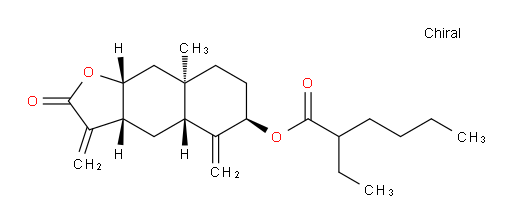 (3aR,4aR,6R,8aR,9aR)-8a-methyl-3,5-dimethylene-2-oxododecahydronaphtho[2,3-b]furan-6-yl 2-ethylhexanoate