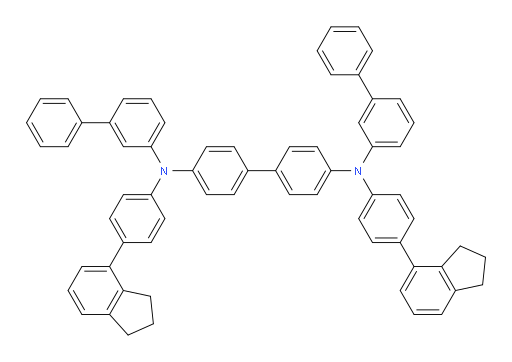 N4,N4'-di([1,1'-biphenyl]-3-yl)-N4,N4'-bis(4-(2,3-dihydro-1H-inden-4-yl)phenyl)-[1,1'-biphenyl]-4,4'-diamine